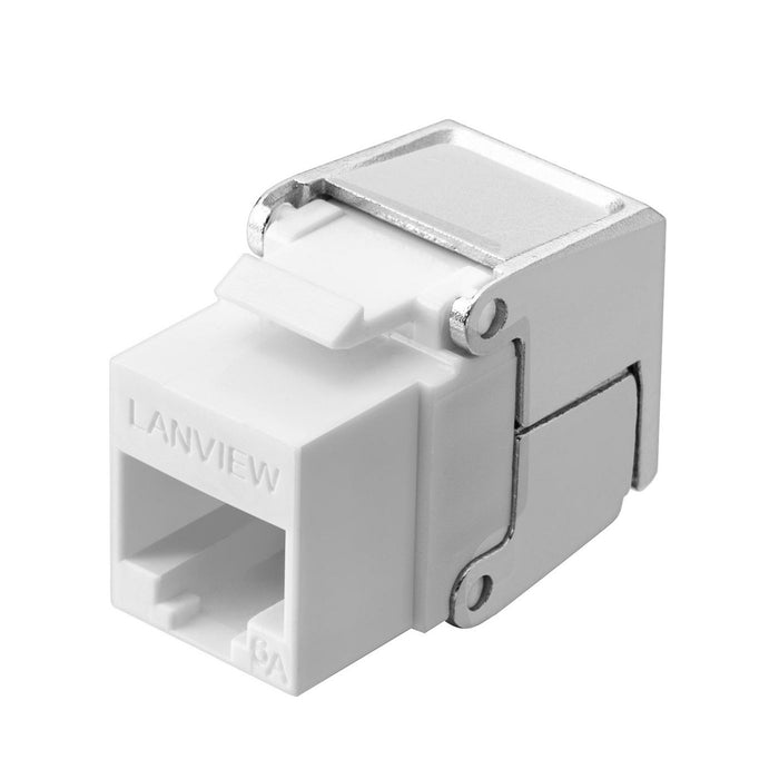 Lanview Cat6a Unshielded flip jack  keystone