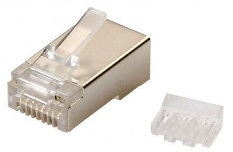 Lanview RJ45 FTP plug Cat6 for AWG  24-26 solid/stranded  conductor 10pcs.