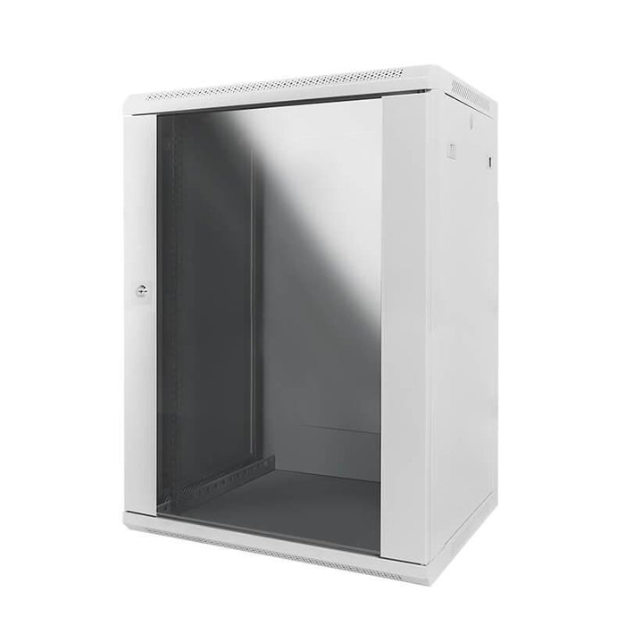 Lanview Assembled 19" Wall Mounting  Cabinet 12U H638 x W600 x  D450 mm White