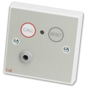 C-TEC Standard call point, button reset, with remote socket