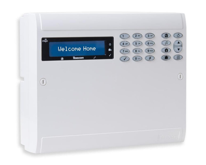 Texecom Premier Elite 64-W LIVE  Control Panel onboard keypad