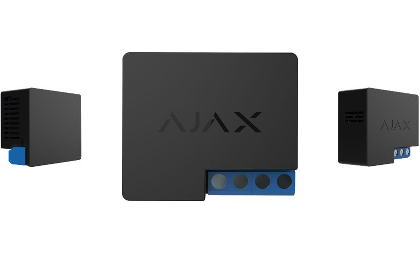 Ajax Systems Wall Switch - Wireless power  relay with energy monitor  BLACK