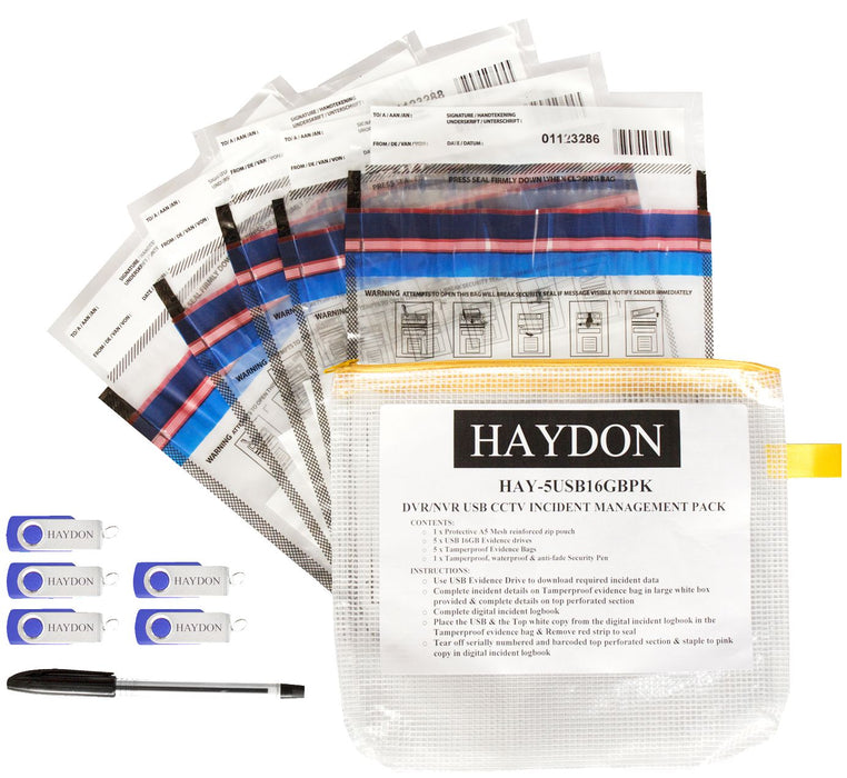 Haydon CCTV Evidence Pack to use with Master Kit  HAY-MUSBKT32GB