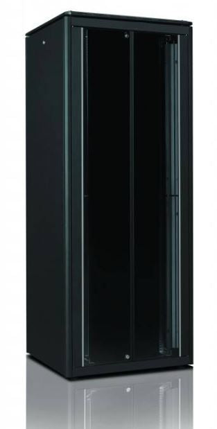 Lanview Assembled 42U 19'' Free  Standing Cabinets W=800mm  D=1000mm with LCD thermometer RAL 9005