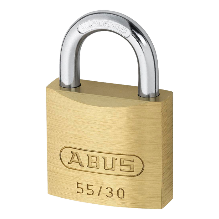L19514 - ABUS 55 Series Brass Open Shackle Padlock