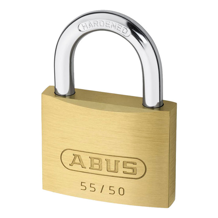 L19518 - ABUS 55 Series Brass Open Shackle Padlock
