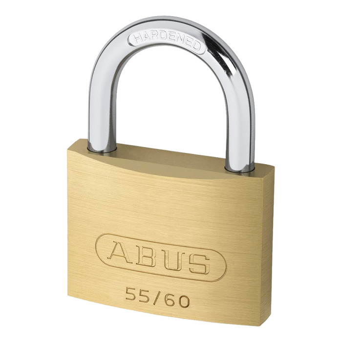 L19519 - ABUS 55 Series Brass Open Shackle Padlock