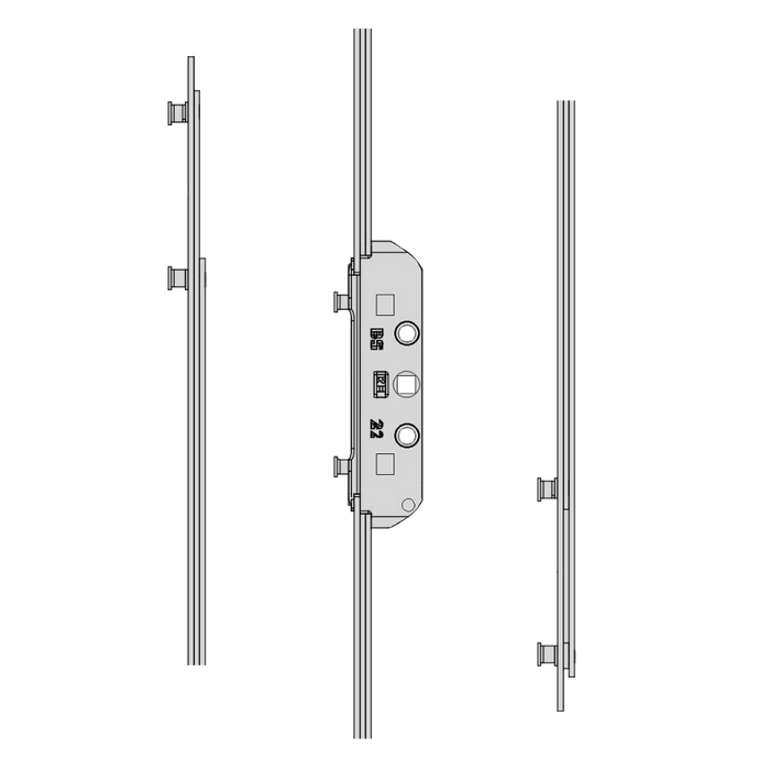 L24442 - MACO GR RAIL Twin Espag Rod 20mm