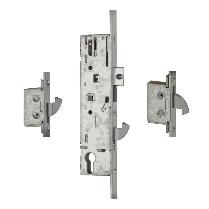 L26617 - YALE YS170 Lever Operated Latch & Hookbolt Split Spindle 20mm Radius To Suit IG Doors - 2 Hook