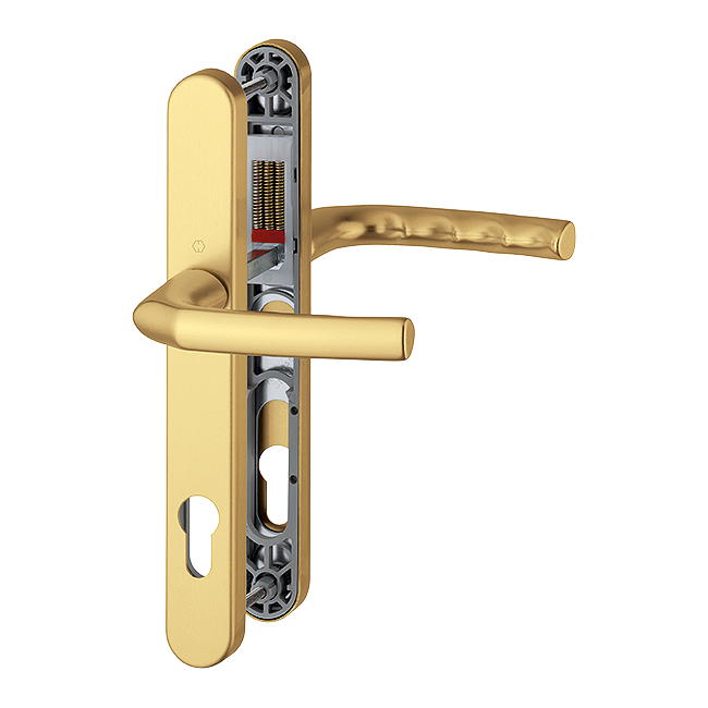 L26971 - HOPPE Birmingham 92mm UPVC Lever Door Furniture 215mm Screw Centers 1117/3810N