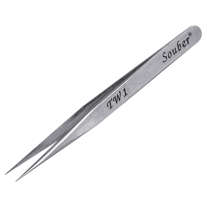 L31196 - SOUBER TOOLS TW1 Long Straight Pinning Tweezers