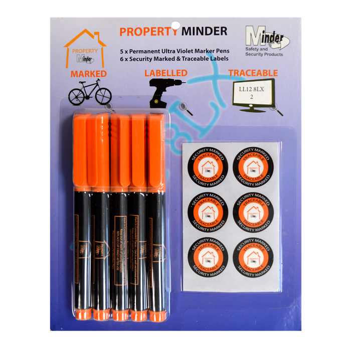 L31371 - MINDER Property Minder Thick UV Marker Pens