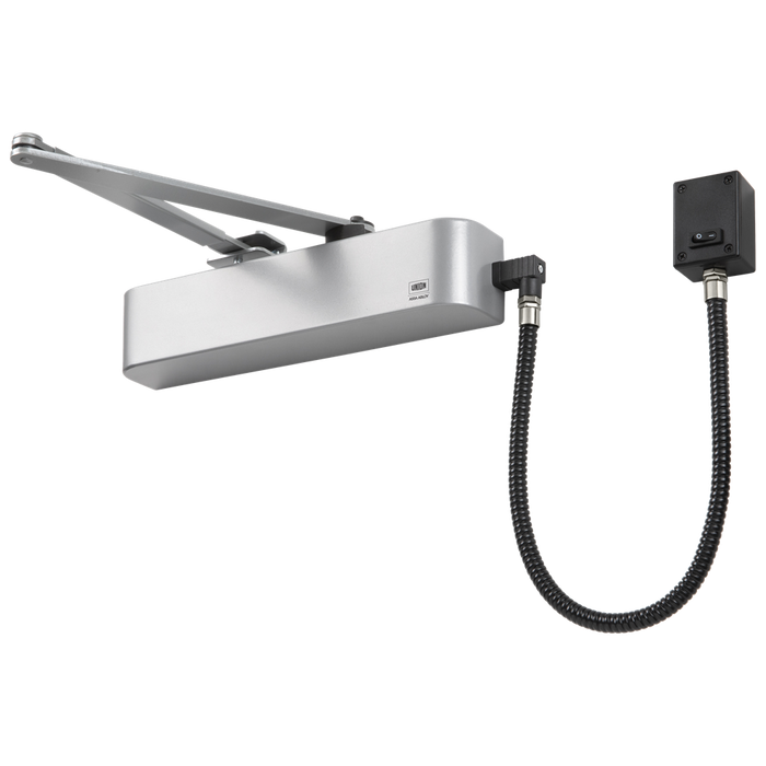 L31912 - UNION CE4F-E Size 4 Electromagnetic Overhead Door Closer With Swing Free Or Hold Open Facility