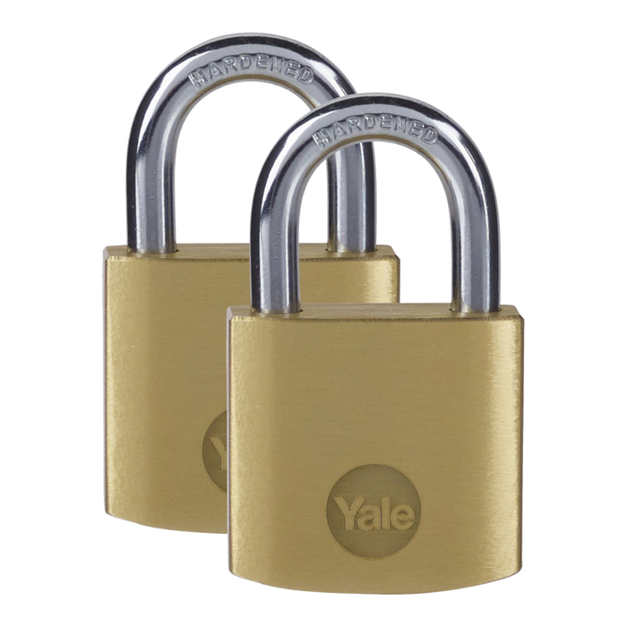 L32283 - YALE Y110B Brass Open Shackle Padlock