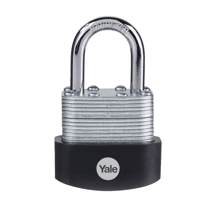 L32316 - YALE Y125B High Security Laminated Steel Open Shackle Padlock