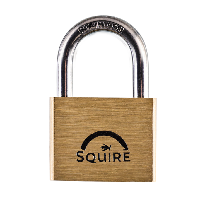 L32343 - SQUIRE Lion Marine Grade Brass Open Shackle Padlock KA