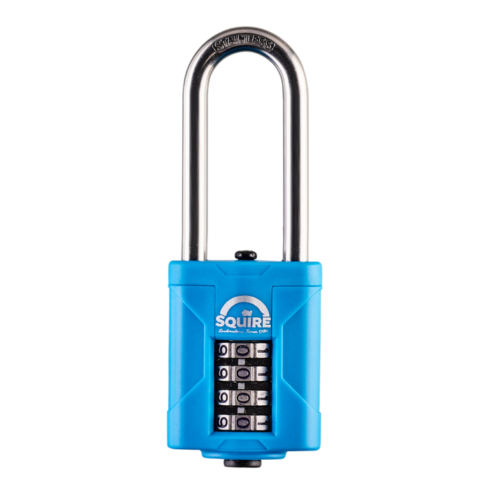 L32345 - SQUIRE CP40S & CP50S All-Weather Long Shackle Combination Padlock