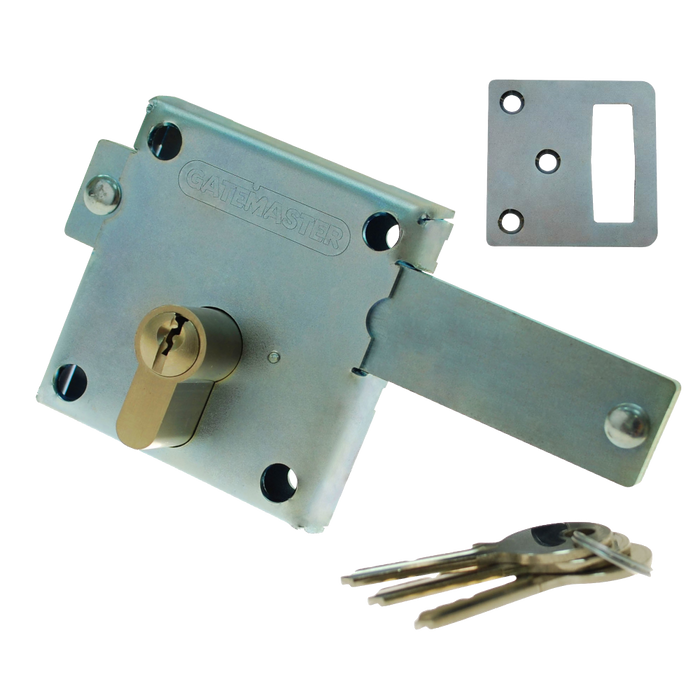 L32638 - GATEMASTER Long Throw Gate Locking Bolt With Cylinder