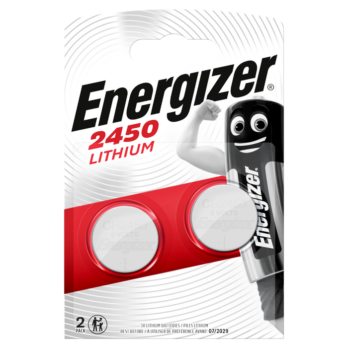 L32978 - ENERGIZER CR2450 Lithium Coin Cell - Pack of 2