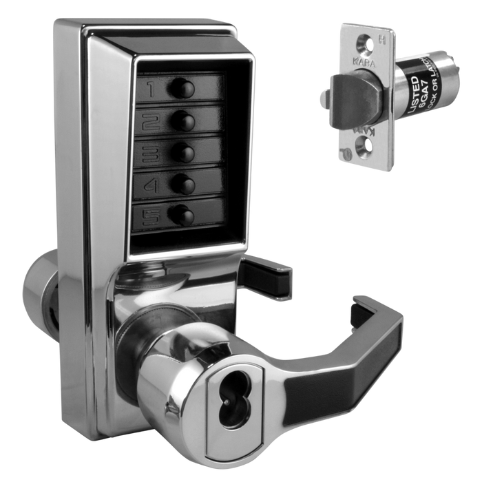 L8444 - DORMAKABA Simplex L1000 Series L1041B Digital Lock Lever Operated With Key Override & Passage Set