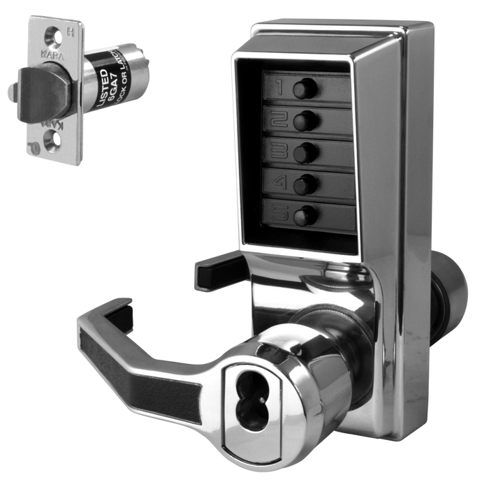 L8445 - DORMAKABA Simplex L1000 Series L1041B Digital Lock Lever Operated With Key Override & Passage Set