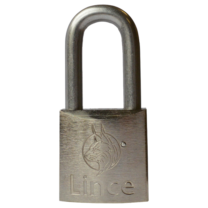 L29412 - LINCE Nautic Brass Body Corrosion Resistant Long Shackle Padlock