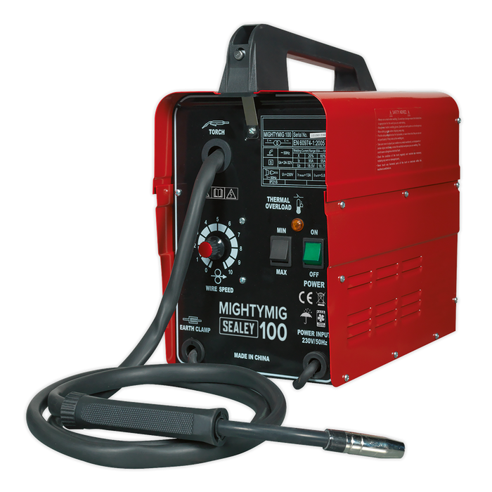 No-Gas MIG Welder 100A 230V