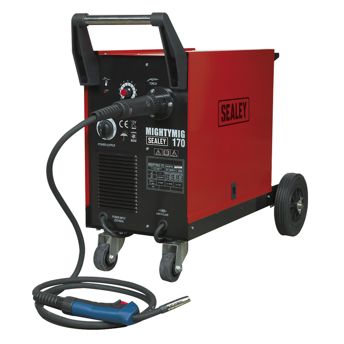 Professional Gas/No-Gas MIG Welder 170A with Euro Torch