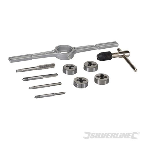 MS53 Silverline Tap & Die Set Metric 10pce