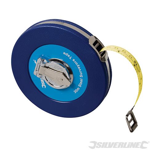 MT44 Silverline Steel Surveyors Tape