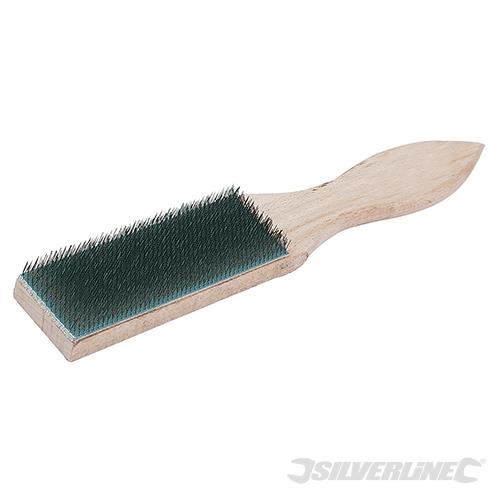 PB19 Silverline File Card Brush Wooden