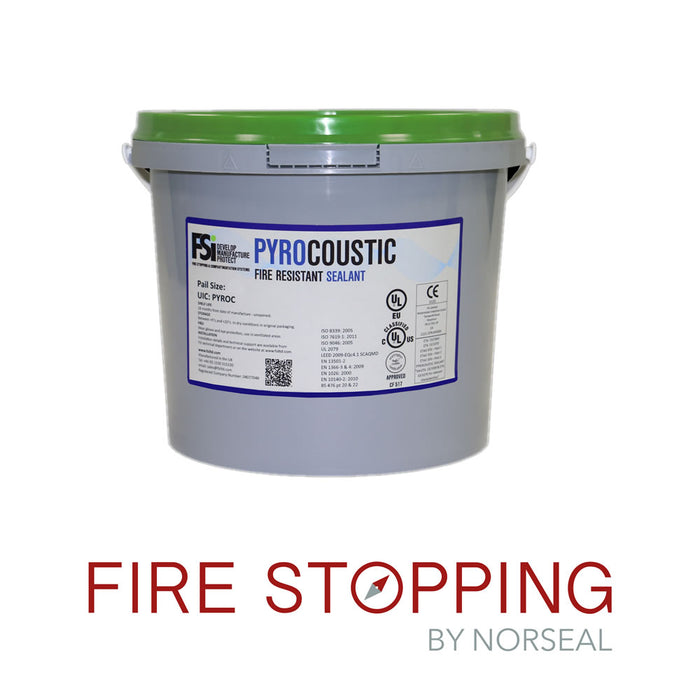 FSI Pyrocoustic trowel grade coating 10Kg Pail WHITE