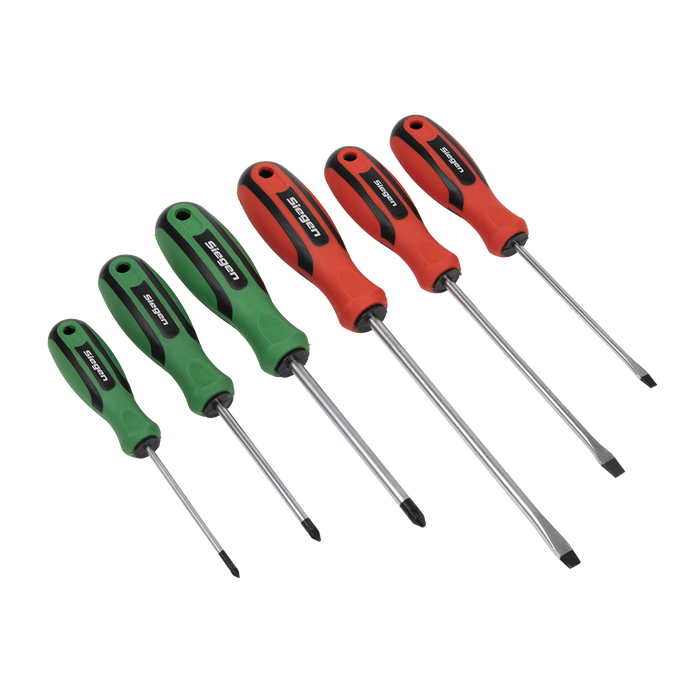 Soft Grip Screwdriver Set 6pc