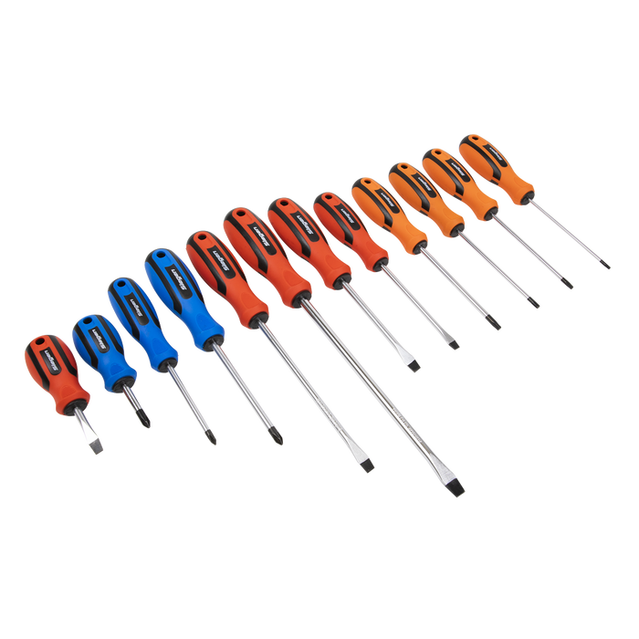 Soft Grip Screwdriver Set 12pc