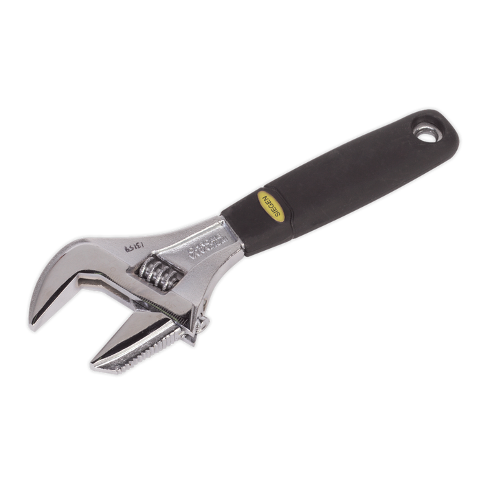 Adjustable Wrench with Extra-Wide Jaw Capacity 200mm