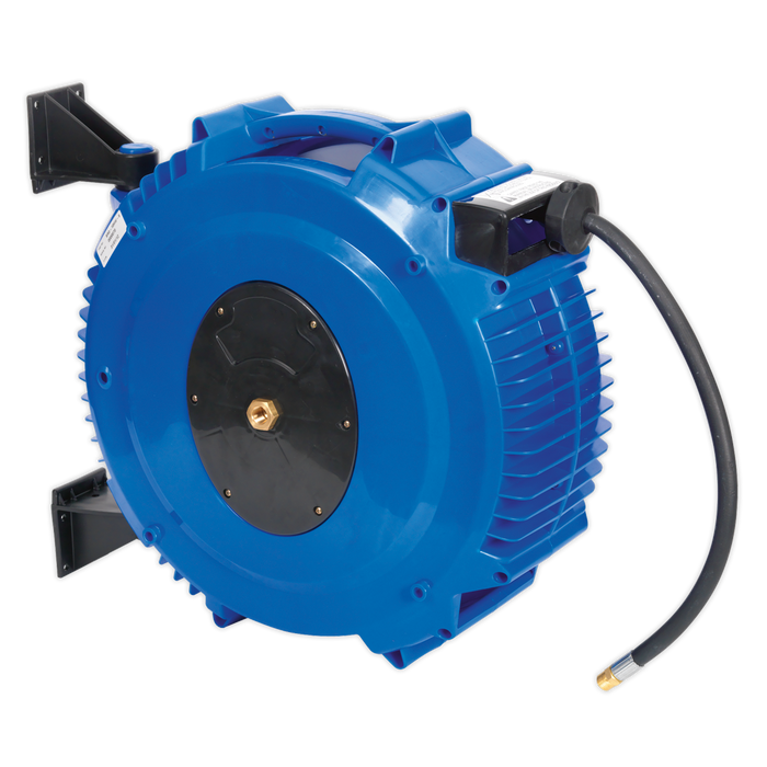 Retractable Air Hose Reel 20m Ø10mm ID Rubber Hose