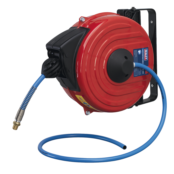 Retractable Air Hose Reel 12m Ø8mm ID TPU Hose