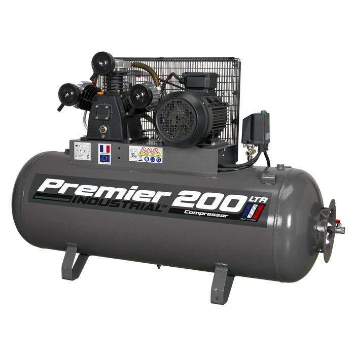 Air Compressor 200L Belt Drive 5.5hp 3ph