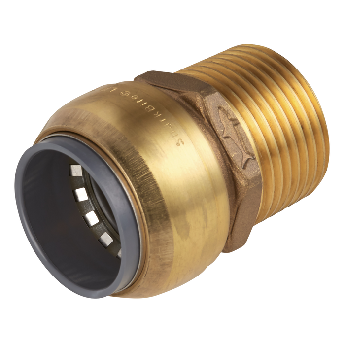 Straight Adaptor 15mm x 1/2"BSPT Brass