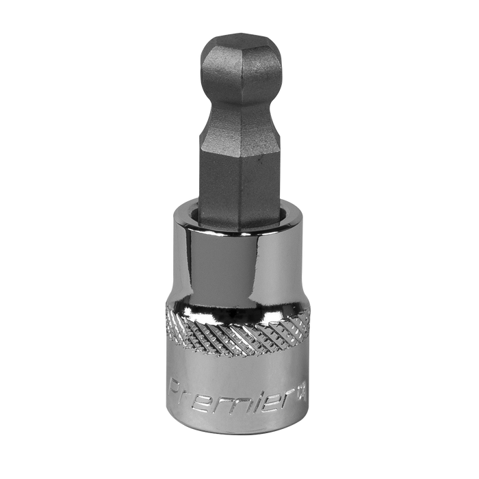 Ball-End Hex Socket Bit 10mm 3/8"Sq Drive