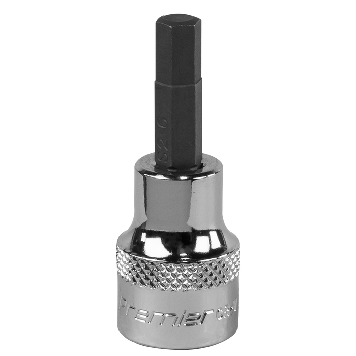 Hex Socket Bit 6mm 3/8"Sq Drive