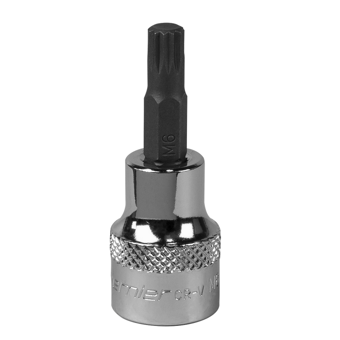 Spline Socket Bit M6 3/8"Sq Drive