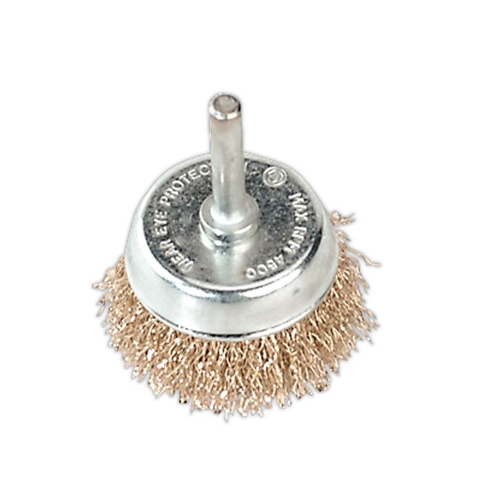 Wire Cup Brush Ø50mm with Ø6mm Shaft
