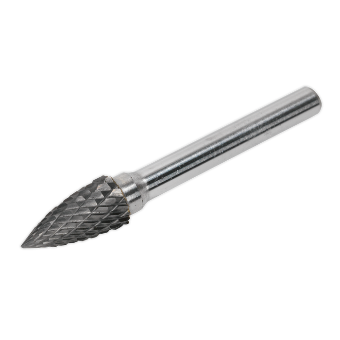 Tungsten Carbide Rotary Burr Arc Pointed Nose 10mm