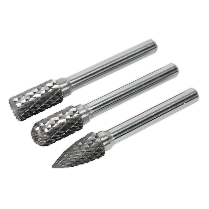 Tungsten Carbide Rotary Burr Set 3pc