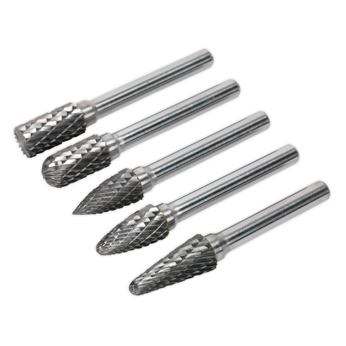 Tungsten Carbide Rotary Burr Set 5pc