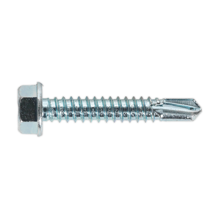 Self-Drilling Screw 6.3 x 38mm Hex Head Zinc Pack of 100