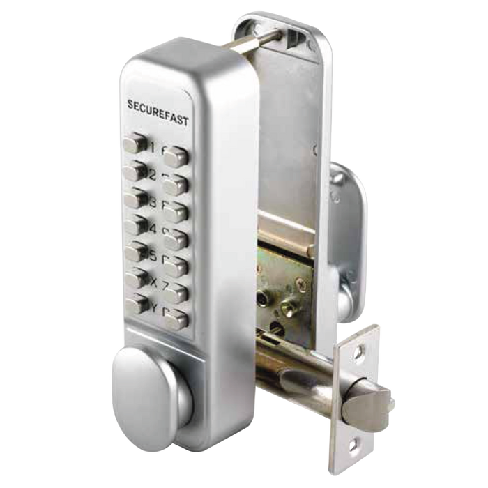 L23694 - SECUREFAST SBL320 Easy Change Digital Lock with Tubular Latch & Holdback