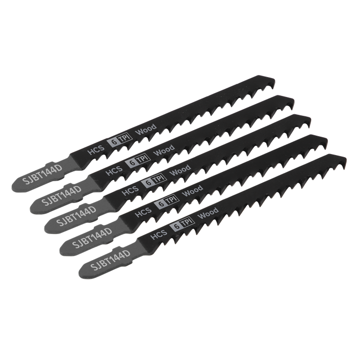 Jigsaw Blade General Wood 100mm 6tpi - Pack of 5