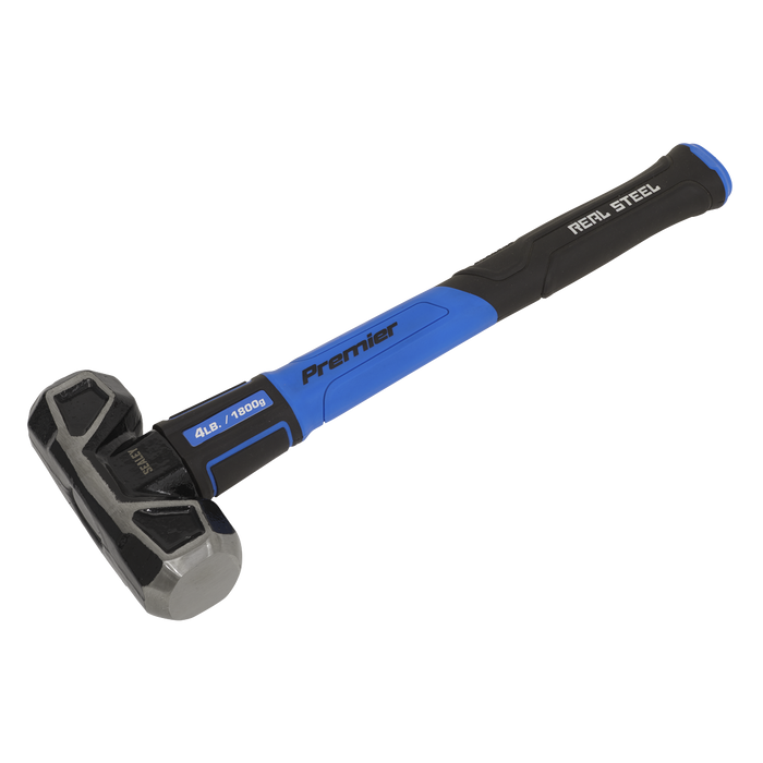 Sledge Hammer with Fibreglass Shaft 4lb Short Handle